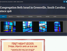 Tablet Screenshot of bethisraelsc.org